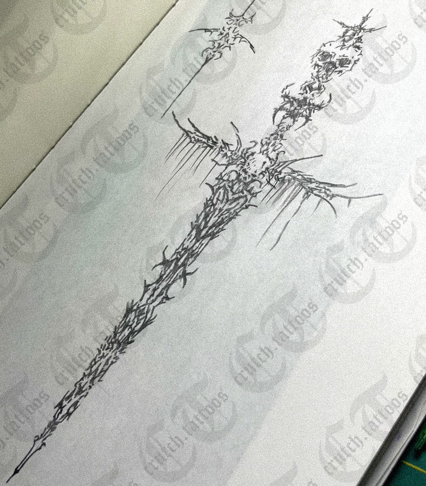 Dark Mode Tattoo Design 3